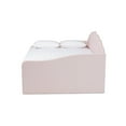 thumbnail image 4 of Baxton Studio Timila Light Pink Velvet Fabric Queen Size Daybed with Trundle, 4 of 13