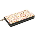 thumbnail image 3 of Leather Wallet 8 X 4.3 In Comfortable Light Waterproof And Durable Zipper Design Easy To Carry Thankful Autumn Words Pattern, 3 of 8