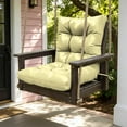 thumbnail image 6 of Kimunuk Outdoor Chair Cushions Set of 4, 42 x 21 x 5 in Non Slip Porch Swing Cushion Seat Back Cushions with Ties for Indoor Patio Rocking Chair, Light Yellow, 6 of 8