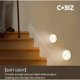 thumbnail image 2 of Lámpara de noche LED con sensor de movimiento magnético para interiores con almohadillas adhesivas gratuitas, se adhiere a cualquier lugar, sensor inalámbrico recargable por USB | Blanco, 2 of 5