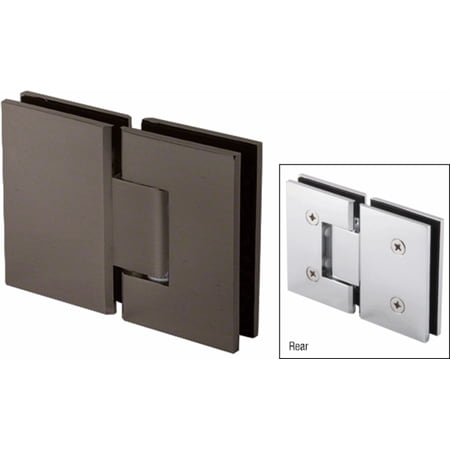 CRL Oil Rubbed Bronze Melbourne Hinge 180 Degree Glass-to-Glass