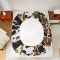 thumbnail image 5 of jejeloiu Southwestern Aztec Geometric Queen Sheet Sets,Rustic Western Boho Bed Set For Kids 4 Pieces, 5 of 7