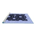 thumbnail image 2 of Ahgly Company Machine Washable Indoor Rectangle Oriental Blue Traditional Area Rugs, 5' x 7', 2 of 4
