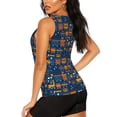 thumbnail image 3 of Easygdp Funny Steam Train Women's Workout Tank Top, Running Top, Hiking Shirt, Quick-Dry for Running, Yoga, Hiking - X-Large, 3 of 9