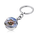 thumbnail image 1 of Llavero De Metal De Muñeco De Nieve De Navidad Bolas De Cristal De Doble Cara Colgante De Llavero Regalo De Navidad Para Niños Hermanas Amigos Guardurnaity AP007131-01, 1 of 5