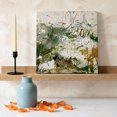 thumbnail image 3 of Abstract Nature Canvas Wall Art for Living Room Bedroom Bathroom, Vintage Minimalist Forest Green Brown Textured Canvas Art Wall Decor, Artwork for Walls Home Office Decor, 8"x8", 3 of 7