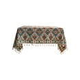 thumbnail image 2 of Fesfesfes Boho Tablecloth for Square Tables,Fringed Edges with Geometric Pattern Tablecloths,Floral Table Cover Cloth Decorative for Kitchen Dining Room, 2 of 6