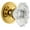 Gold, variant on Grandeur 820164 Circulaire Solid Brass Rose Privacy Door Knob Set - Brass