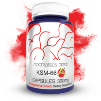 Nootropics Depot KSM-66 Ashwagandha Capsules | 300mg Extract | 90 Count