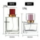 thumbnail image 2 of Frasco de vidrio con tapa de rosca para perfume, frasco de vidrio cuadrado de 30 ml y 50 ml, frasco vacío para maquillaje, 2 of 6