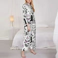 thumbnail image 4 of Bingfone Womens Pajama Sets Cowboy Print,Long Sleeve Loungewear Pajamas Set-Medium, 4 of 9