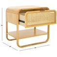 thumbnail image 3 of SAFAVIEH Yunis Contemporary 1 Drawer Nightstand,Natural/Natural Rattan, 3 of 14