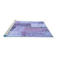 thumbnail image 2 of Ahgly Company Machine Washable Indoor Rectangle Patchwork Blue Transitional Area Rugs, 7' x 9', 2 of 4