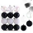 thumbnail image 1 of 24pc Christmas Decorations 6CM Transparent Electroplating Plastic Holiday Pendant Christmas Tree Hanging Ball Christmas Ball Set, 1 of 2