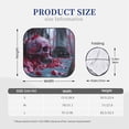 thumbnail image 3 of Bingfone Gothic Red Skull Cemetery Windshield Sun Shade 2-Piece Foldable Car Front Window Sunshade for Most Sedans SUV Truck-Large, 3 of 6