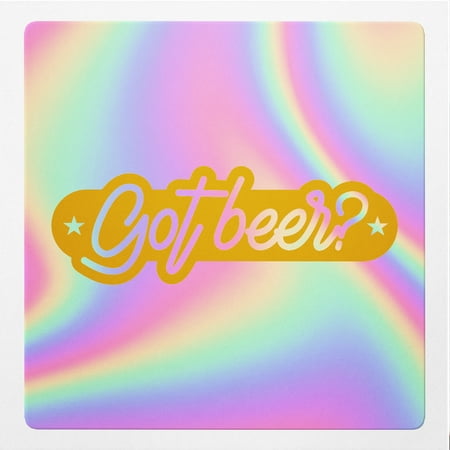 Angdest Club Holographic Decal Stickers Of Got Beer Premium Waterproof For Laptop Phone Acc