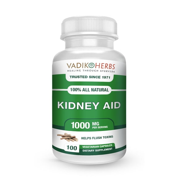Kidney Aid by Vadik Herbs | Herbal Treatment for Healthy Kidney Support | Support Healthy Kidneys, Detox, Bladder Health & Urinary Tract | Best Kidney Cleanse Supplement