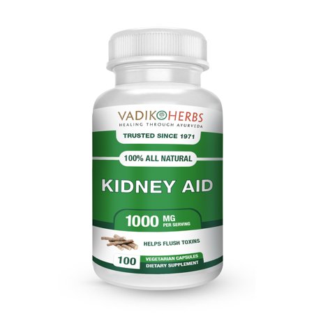 Kidney Aid by Vadik Herbs | Herbal Treatment for Healthy Kidney Support | Support Healthy Kidneys, Detox, Bladder Health & Urinary Tract | Best Kidney Cleanse Supplement