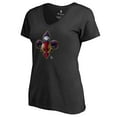 thumbnail image 2 of Women's Black New Orleans Pelicans Midnight Mascot V-Neck T-Shirt, 2 of 3