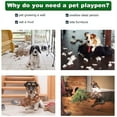 thumbnail image 2 of BestPet Large Dog Crate Dog Cage Kennel Metal Wire Double-Door Folding Pet Animal Pet Cage, Plastic Tray and Handle, Black, 2 of 5