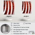 thumbnail image 4 of Designart "Fusion Vector of Volcanic Red II" Tachisme Oversized Wall Mirror - Modern Abstract Hallway Decorative Wall Mirrors - Multiple Color Options, 4 of 6