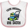 thumbnail image 3 of Inktastic Future Landscaper Like Daddy Boys Baby Bib, 3 of 4