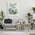 thumbnail image 2 of Stupell Industries Be Wild And Free Cactus Succulents Watercolor, 36 x 48,Design by Jo Moulton, 2 of 5