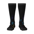thumbnail image 1 of Honeii Color Musical Notes Print Long Socks,Novelty Design Socks Gift for Men and Women,Crew Socks,Calf Socks, 1 of 6