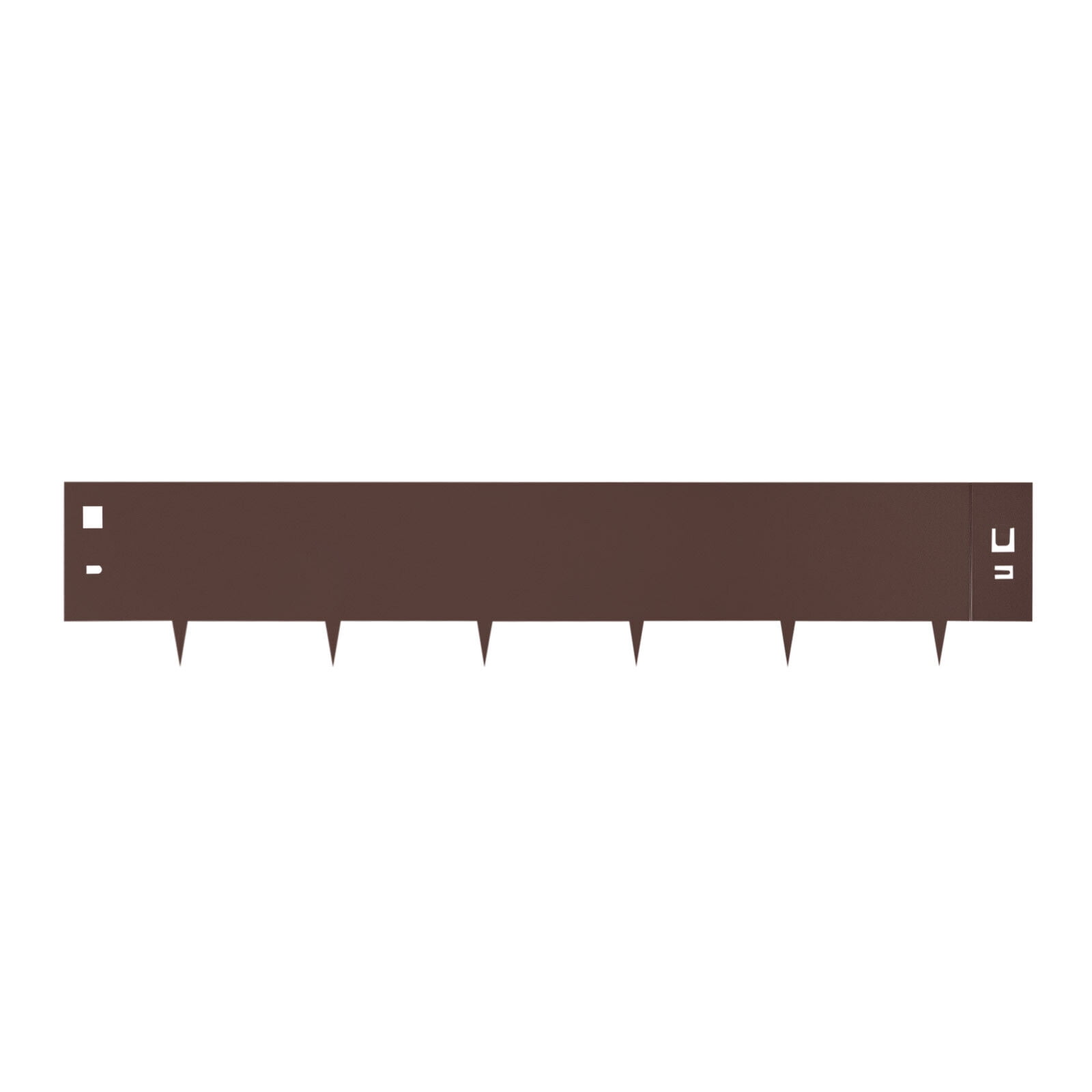 TFCFL 5"x39" 5PCS Garden Edging Border Steel Lawn Metal Landscape Edging Kit Brown New
