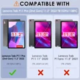 thumbnail image 3 of Tablet For Lenovo Tab P11 Pro 2nd Gen 11.2''TB132FU TB138FC Case Silicone Tablet Stand Cover for Lenovo Xiaoxin Pad Pro 2022 Rianbow Xiaoxin Pad Pro 2022, 3 of 6