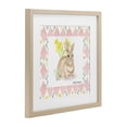 thumbnail image 4 of Bunny on Pink Argyle Birch Framed Print Under Glass, design by Lee Ann Sanders, 4 of 10