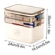 thumbnail image 3 of Caja de almacenamiento de 3 niveles Fiudx contenedor vacío para botiquín de primeros auxilios, 3 of 7