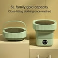 thumbnail image 5 of Portable folding washing machine, automatic mini underwear, socks special elution integrated travel (green 11L,AU), 5 of 6