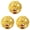 Z Yellow Three PCS, variant on Clearance Sale! 2026 Hollow Balls Bells Inside Cleaning Teeth Interactive Training Rubber Ball for Pets