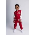 thumbnail image 2 of Disney Cars Lightning McQueen Fleece Varsity Bomber Jacket and Jogger Pants Outfit Set Toddler to Big Kid, 2 of 5