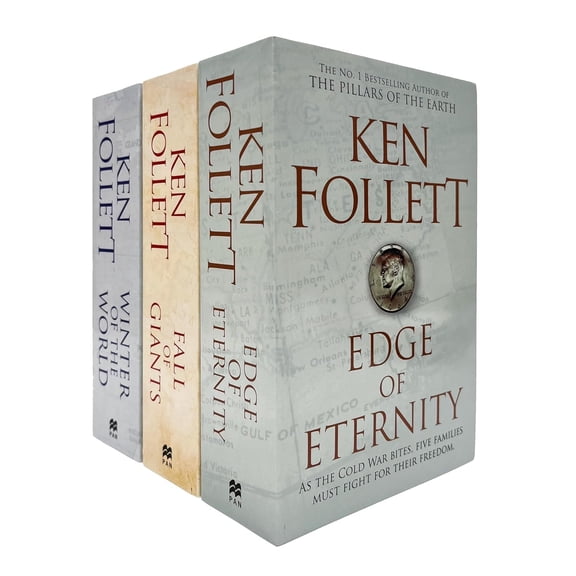 Pre-Owned Ken Follett Century Trilogy War Stories Collection 3 Books Set (Fall of Giants, Winter of the World , Edge of Eternity)