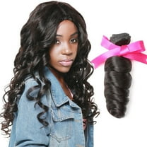 Unique Bargains Remy Virgin Human Hair Loose Wave Ustar Brand 10"-30"inch Natural BLACK 10"