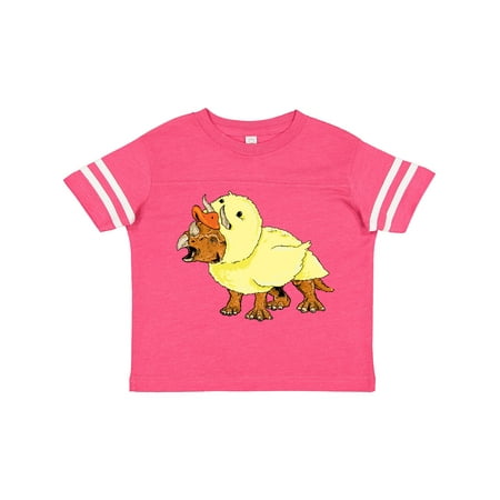 

Inktastic Easter Duck Triceratops Gift Toddler Boy or Toddler Girl T-Shirt