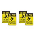 thumbnail image 6 of Masteelf 4 pcs  Street Safety Signs Children Crossing Sign Slow Down iron Warning Signs Prevent Accidents Caution Signs for Neighborhoods and Public Areas, 6 of 8