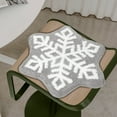 thumbnail image 2 of Vggrvlo Christmas Bath Rugs Mats Non Slip Extra Thick Chenille Shower Mat Rubber Backing Machine Washable Kitchen Mats Rugs 16"x16" Christmas Snowflake Shape, 2 of 5