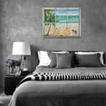 thumbnail image 6 of Grey Canis Window Beach Sea Turtle 12"x16" Framed Coastal Canvas Art Prints, 6 of 6