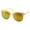 Orange Yellow, variant on grinderPUNCH Womens Fashion Dapper Unisex Horned Rim Silver Mirrored Lens Adult Sunglasses
