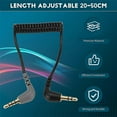 thumbnail image 5 of Câble de Microphone Ajustable TRS à TRRS Remplacement Ressort Fil Enroulé Connexion Cordon pour SC7, 5 of 5