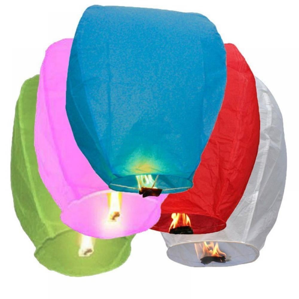 Buy 10PCS Chinese Paper Lanterns to Release in Memorial Events, Wishing