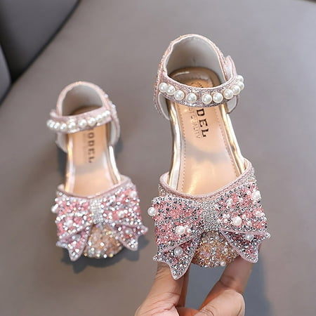 

eczipvz Kids Sandals Children Shoes Student Shoes Single Soes Children Performance Princess Doudou Small Leather Shoes