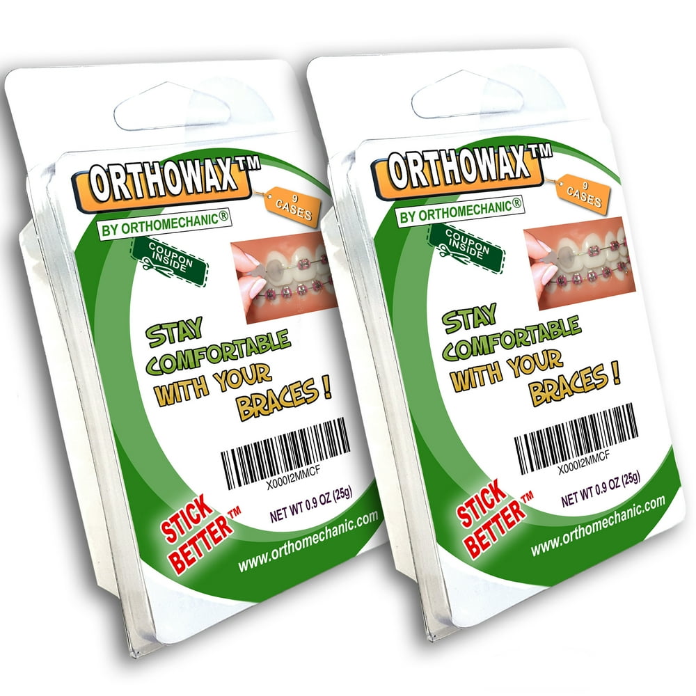 Pk of 18 Genuine Orthodontic Wax for Braces Stick Better Than