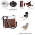 thumbnail image 4 of CAITINA Crossbody Bag Women Vegan Leather Hobo Handbag Trendy Crossbody Shoulder Bag Purses for Women with 2 Adjustable Straps, 4 of 6