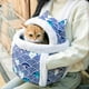 thumbnail image 5 of Pet Cat Carrier Bag Mochila Invierno Cálido Bolsa de transporte Tote Holder Pet Cage Chest Azul 28x21x36cm S Jinwen Portador de gatos, 5 of 8