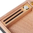 thumbnail image 4 of Portable Travel Cedar Wood Cigar Storage Box with Humidor Accessory Black, 4 of 5