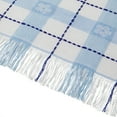 thumbnail image 4 of The Pioneer Woman Daisy Woven Fabric Tablecloth, Blue, 60" W x 102" L, 4 of 5